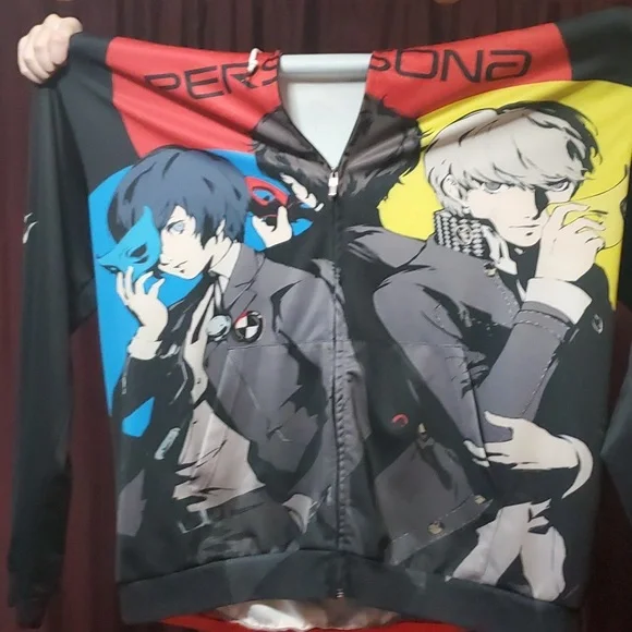 Persona Series Protagonist Character Zip-Up Hoodie 5XL Unisex Big & Tall - Picture 5 of 6